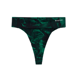 Leia Athletic Bikini Bottom - Black / Green - 2024